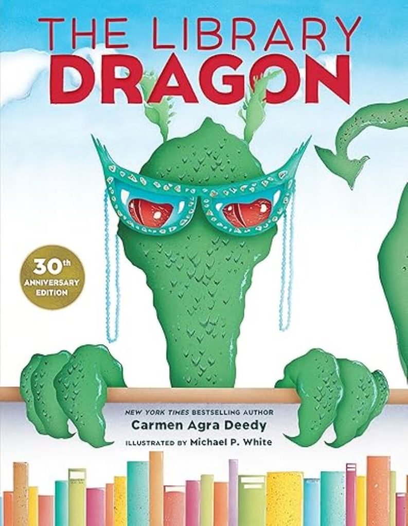 30th Anniversary The Library Dragon Book Cover